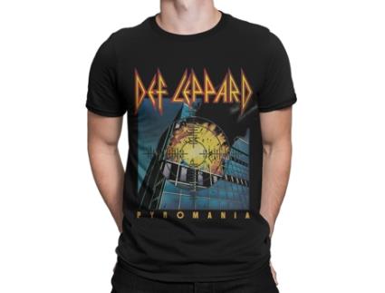 T-shirt DEF LEPPARD (S - Preto)