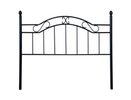 Cabeceira de Cama HOMESOUTH Deirdre (Preto - Metal - 90/135/150 x 118 cm)