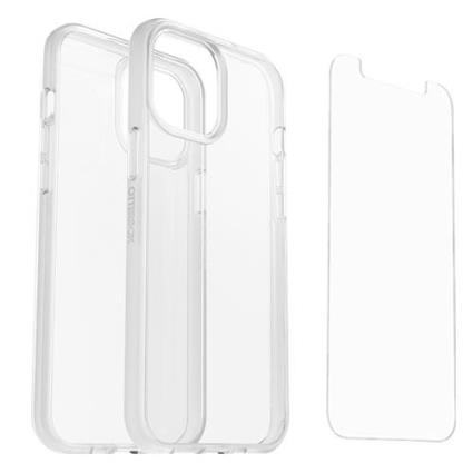 Capa + Protetor de Ecrã  React + Trusted Glass para Apple iPhone 12 Pro Max - Transparente