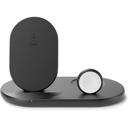 Carregador Wireless  3 em 1 - Preto