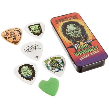 Caixa de Metal de 6 Palhetas de Kirk Hammett