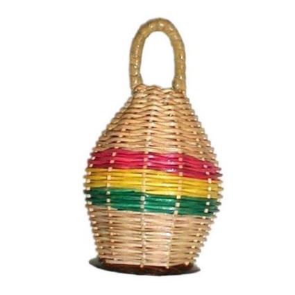 Caxixi Rattan Riscas 15cm 