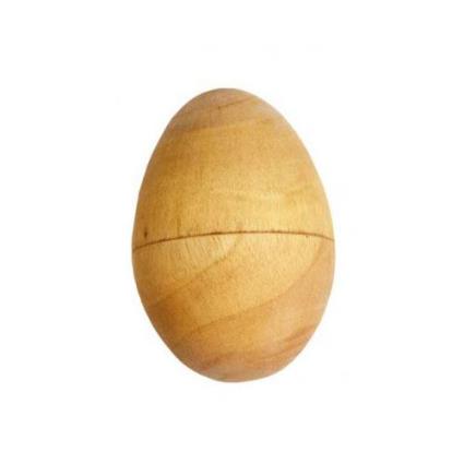 Egg Shaker em Madeira 6cm 