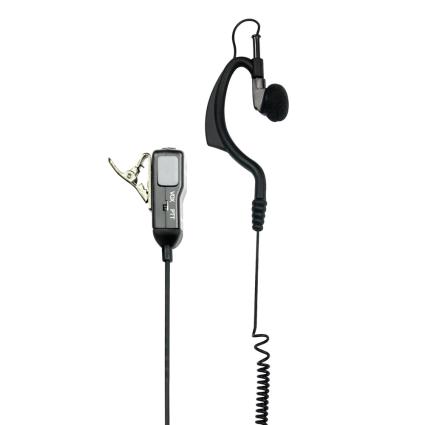 MA 21-L Gancho de orelha Monofónico Com fios Preto auricular para telemóvel