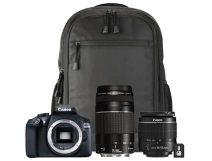 Kit Máquina Fotográfica  EOS1300D+18-55DC+75-300DC (APS-C)