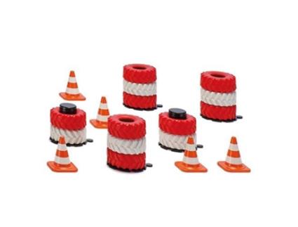 Conjunto de Acessórios  Pilha de Pneus e Postes