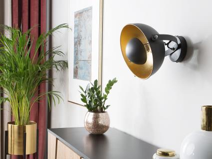 Candeeiro de parede preto e dourado THAMES ll