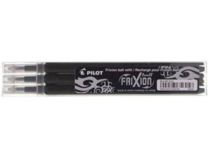 Carga Esferográfica  Frixion Ball Clicker Preto 3 Unidades