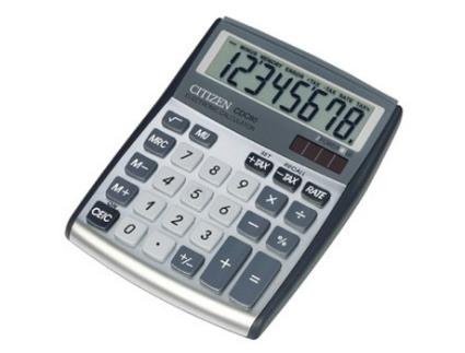 Calculadora Secretária 8 dígitos Cdc-80  Cor Prata