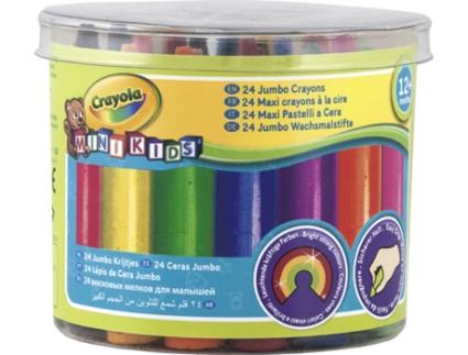 Lápis de Cor  Mini Kids Jumbo Crayon (24 Unidades)