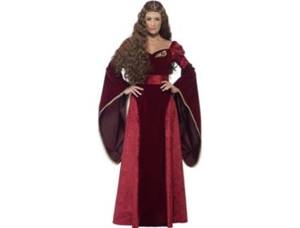 Fato de Mulher  Rainha Medieval Bordeaux (Tam: L)