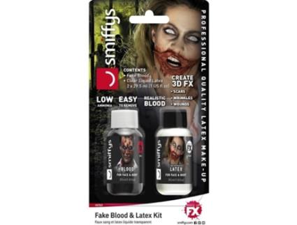 Sangue Falso  Blister de Sangue e Látex para Zumbi (29.5 ml)
