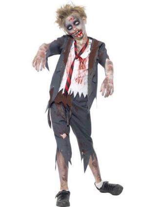 Fato de Menino  Rapaz Da Escola Zombie (Tam: 10 a 12 Anos)