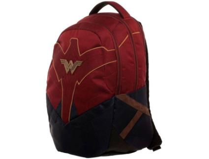 Mochila  Wonder Woman DC Comics Preto e Verde