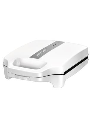 Sanduicheira para 4 Sanduíches, 8 Triângulos, Placas Anti-aderentes, Termóstato branco UNIQUE