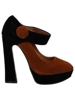 sapatos de salto de mulheres castanho 36