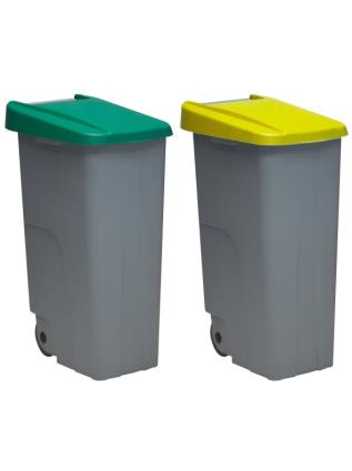 Pacote Reciclagem de Reciclagem 220 litros no total, em 2 recipientes multicor 42