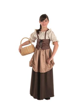 Fato de jardineira para menina multicor 6a