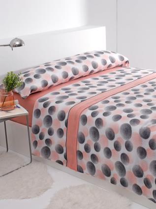 Jogo de cama 3 peças tecido polar rosa 150