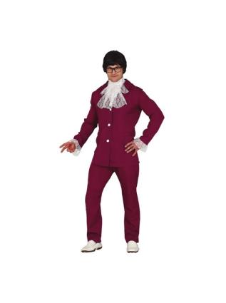 Fato de espião nerd para homem multicor M