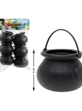 Pacote de 6 potes de bruxa 6 cm multicor UNIQUE