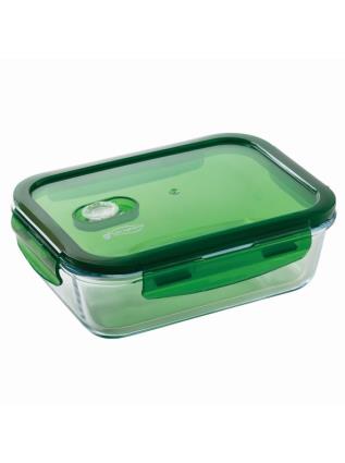 Hermético retangular Tupper 1.0L Borosilichato Green Green Vitoria San Ignacio multicor UNIQUE