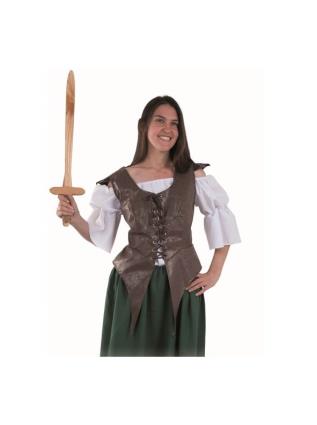 Colete de guerreiro medieval para mulher multicor S