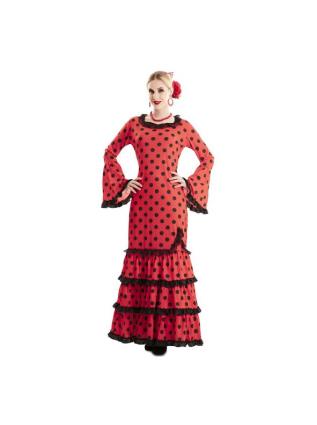 Fato de flamenco vermelho para mulher multicor S