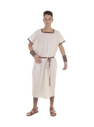 Traje ou túnica romana bege para homem multicor L