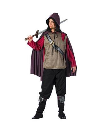 Fato de guerreiro medieval de luxo masculino multicor L