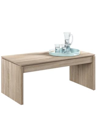 Mesa de centro elevatória Attuale - Canadian Oak bege UNIQUE