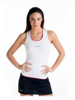 Camisa esportiva técnica sem manga e gola careca branco S