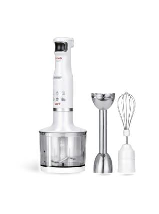 Set de Varinha Picador Multiusos Batedor, Velocidade Ajustável, lâminas Aço Inox branco UNIQUE