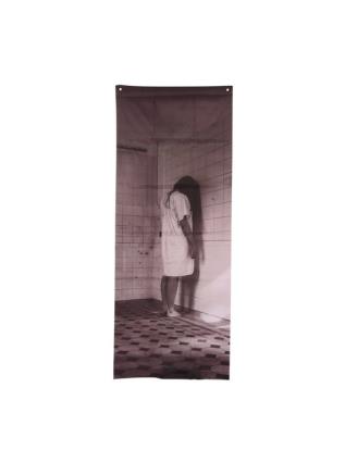Garota na Decoração da Janela do Hospital 80X200 cm multicor UNIQUE