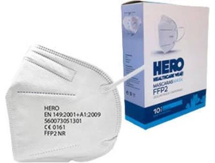 Máscara de Proteção HERO HEALTHCARE WEAR FPP2 NR (10 un)