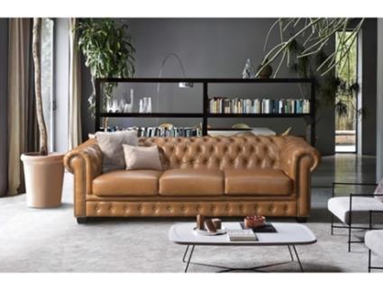 Sofás LINEA SOFA (Pele - Multicor - 73 x 240 x 99 cm)