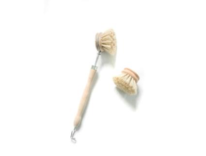 Recarga Escova Da Loiça com Cabeça Amovível em Faia e Fibra de Agave