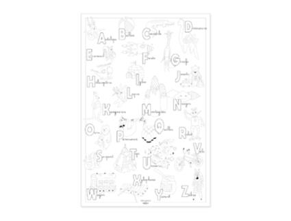 Jogo de Tabuleiro LABEL'TOUR CRÉATIONS Poster To Colour In Abc (3 Anos)