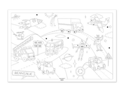 Jogo de Tabuleiro LABEL'TOUR CRÉATIONS Poster To Colour In Space Road (3 Anos)