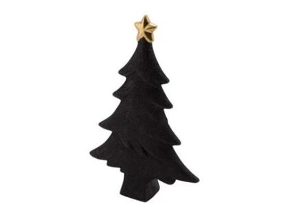 Árvore de Natal GEHLMANN (Preto / dourado - 8 x 2 x 12,5 cm)