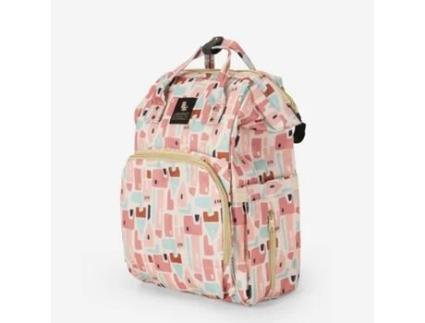 Mochila de mãe multifuncional para troca de bebê com bolsos para porta-garrafas Ready