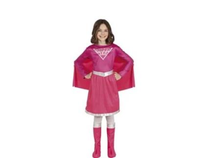 Fato de Menina GUIRCA Super-Heroína Rosa  (10-12 anos)