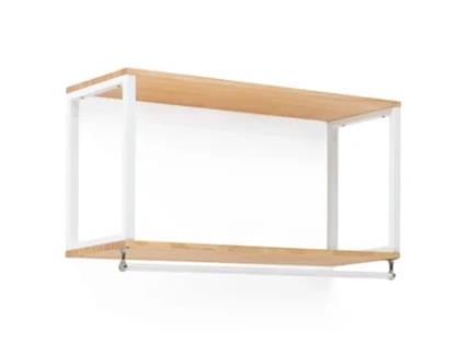 Cabides Suspensos  BO x  FURNITURE (Madeira - Branco - 120 x 30 x 55.5 cm)
