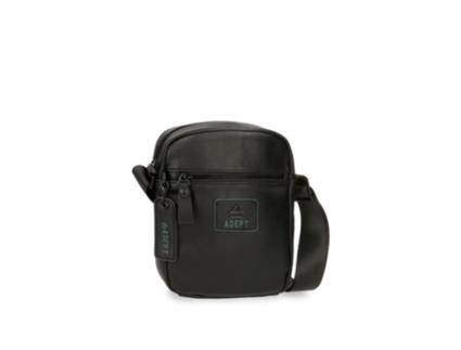 Bolsa de Hombro ADEPT Axel (PU - Preto - 17 x 22 x 6 cm)