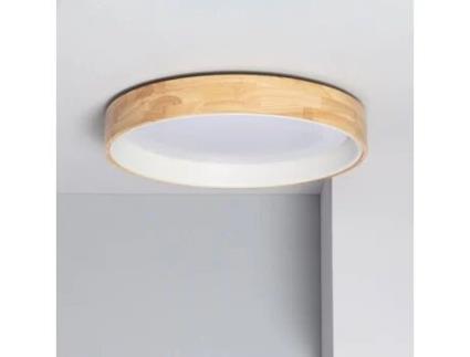 Plafon ILUZZIA (Branco - Madeira, Aço - 9.5x57x57 cm)