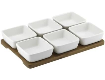 Conjunto 7 Tigelas LADELLE Entertainer White
