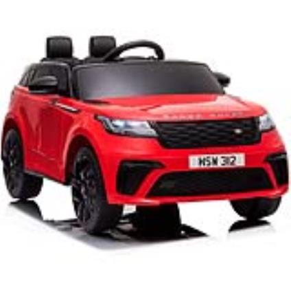 Carro Elétrico Range Rover VELAR 12V Bateria c/ Comando Vermelho