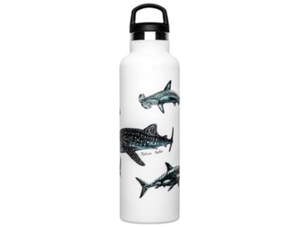 Garrafa de Natação FISH TANK Pôster De Tubarão (600 ml)