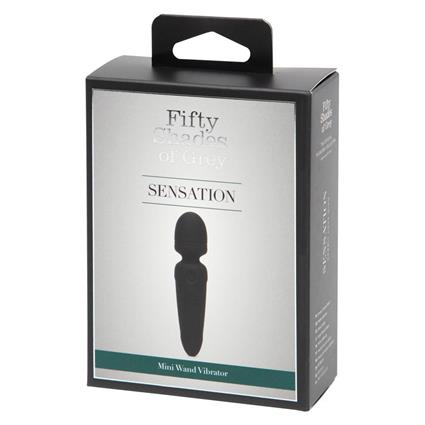 Vibrador Fifty Shades of Grey Sensation Mini Wand Preto