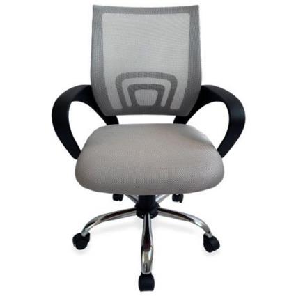 Equip Silla de Oficina - Diseño Ergonomico - Respaldo de Malla Transpirable - Mecanismo de Mariposa - Ajuste de Altura - Base Cr